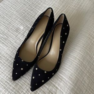 Polka Dot Black Court Heels